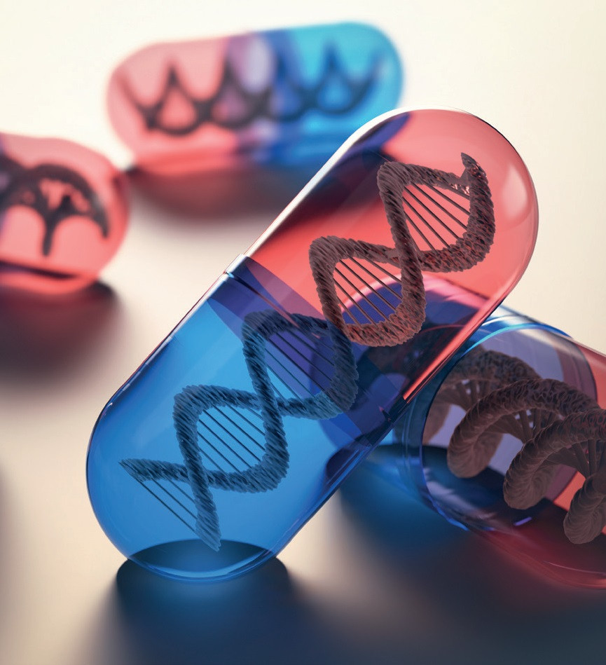 Capsules met DNA-helix 