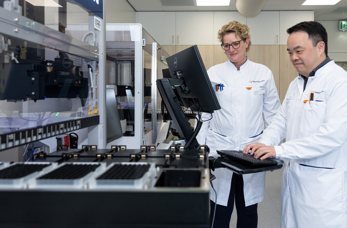 Analisten op het laboratorium